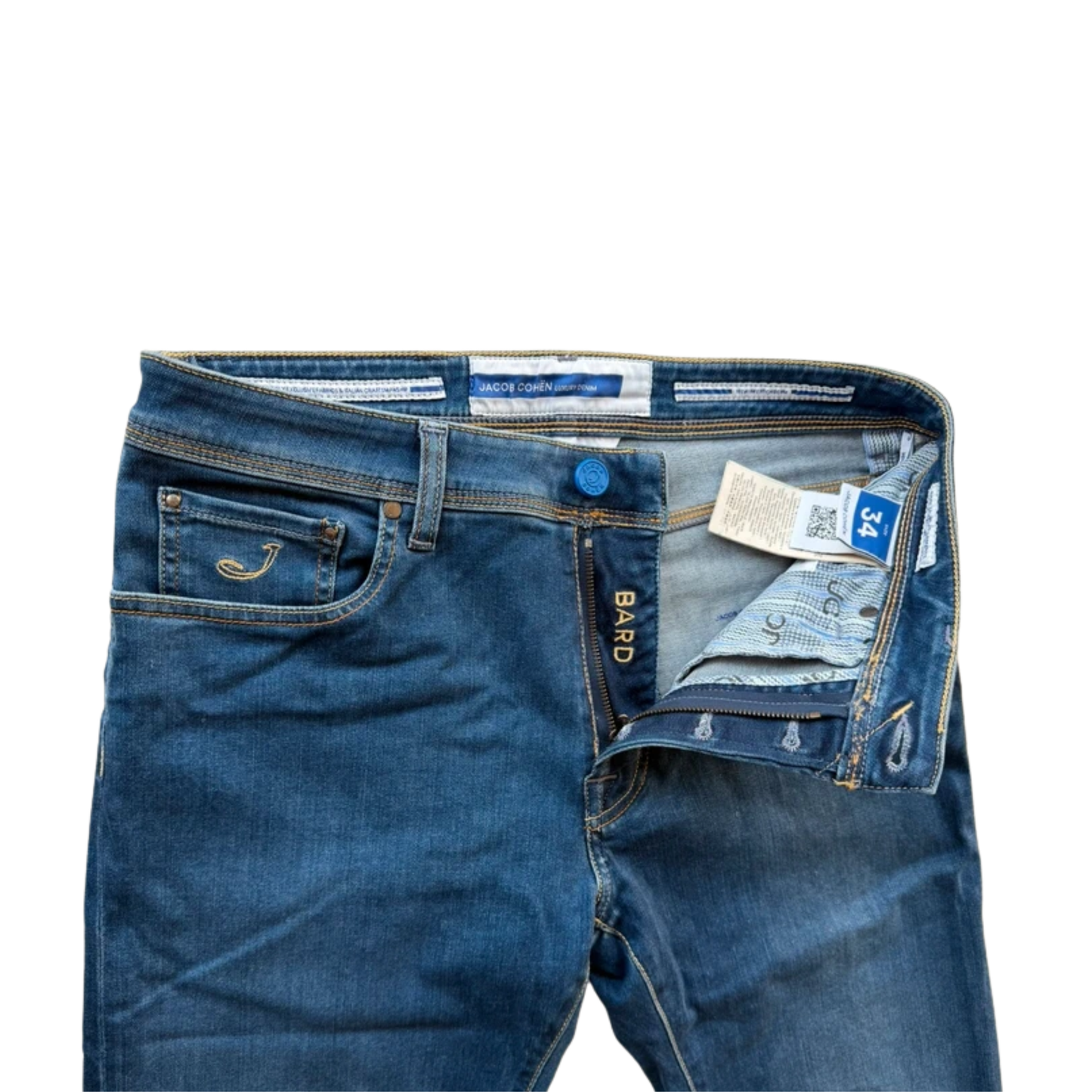Jacob Cohën Bard Slim Fit Jeans (Navy)