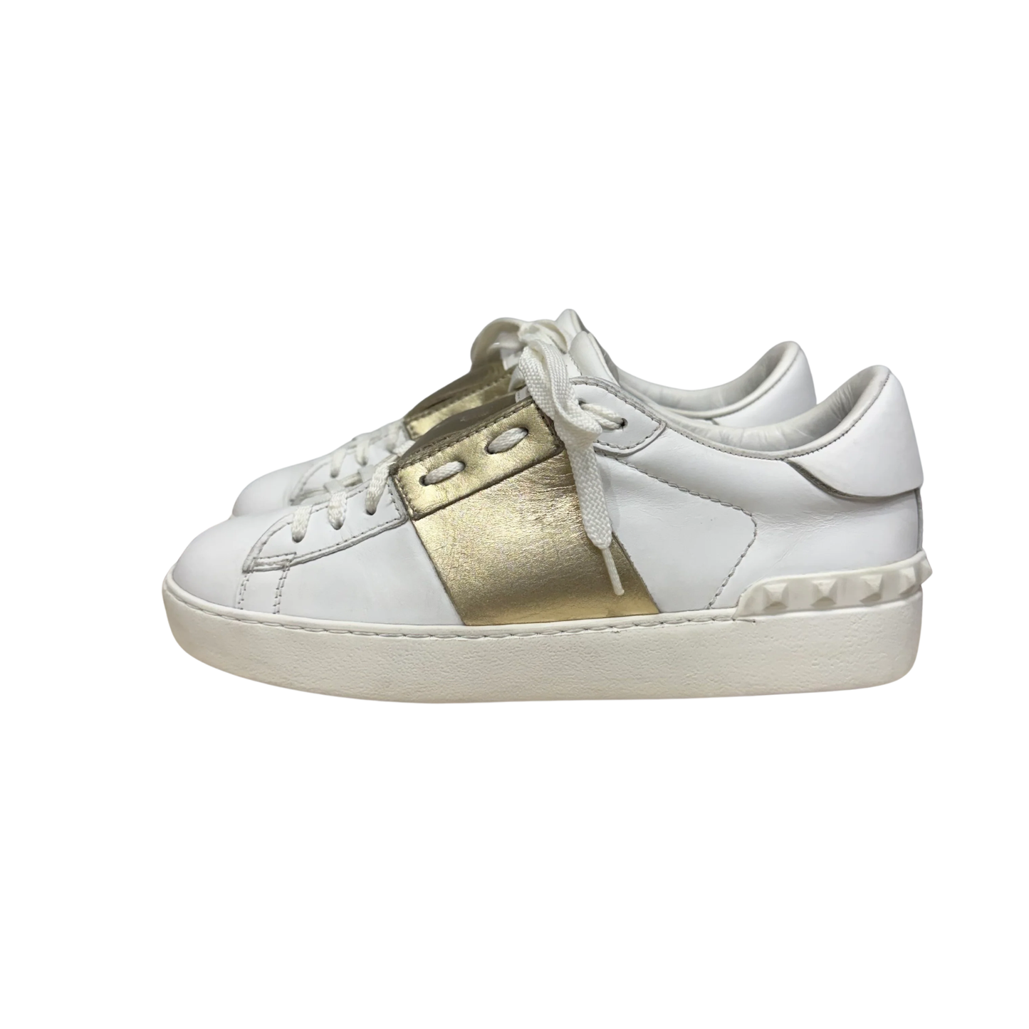 Valentino Open Sneakers (Gold) (Womens)