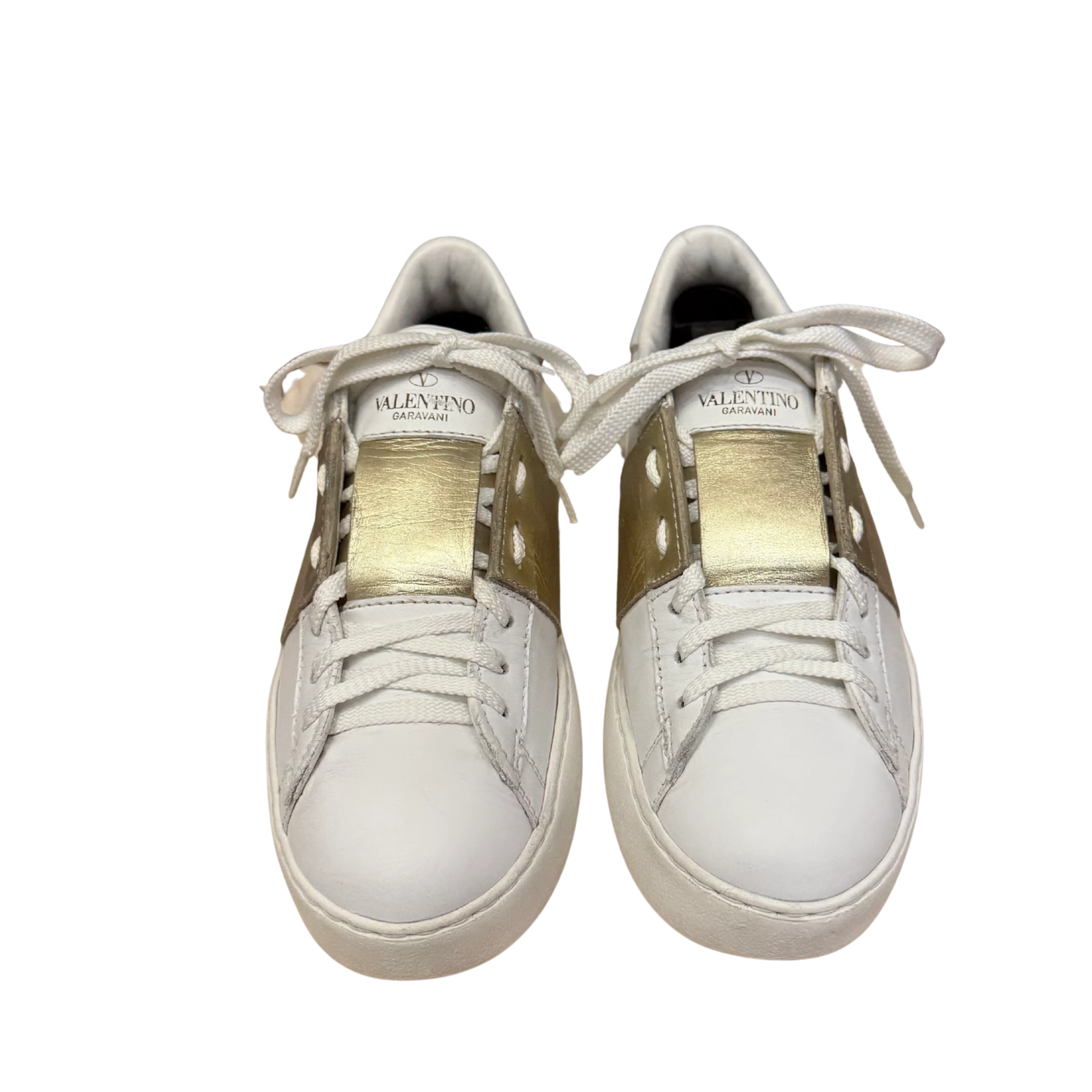 Valentino Open Sneakers (Gold) (Womens)