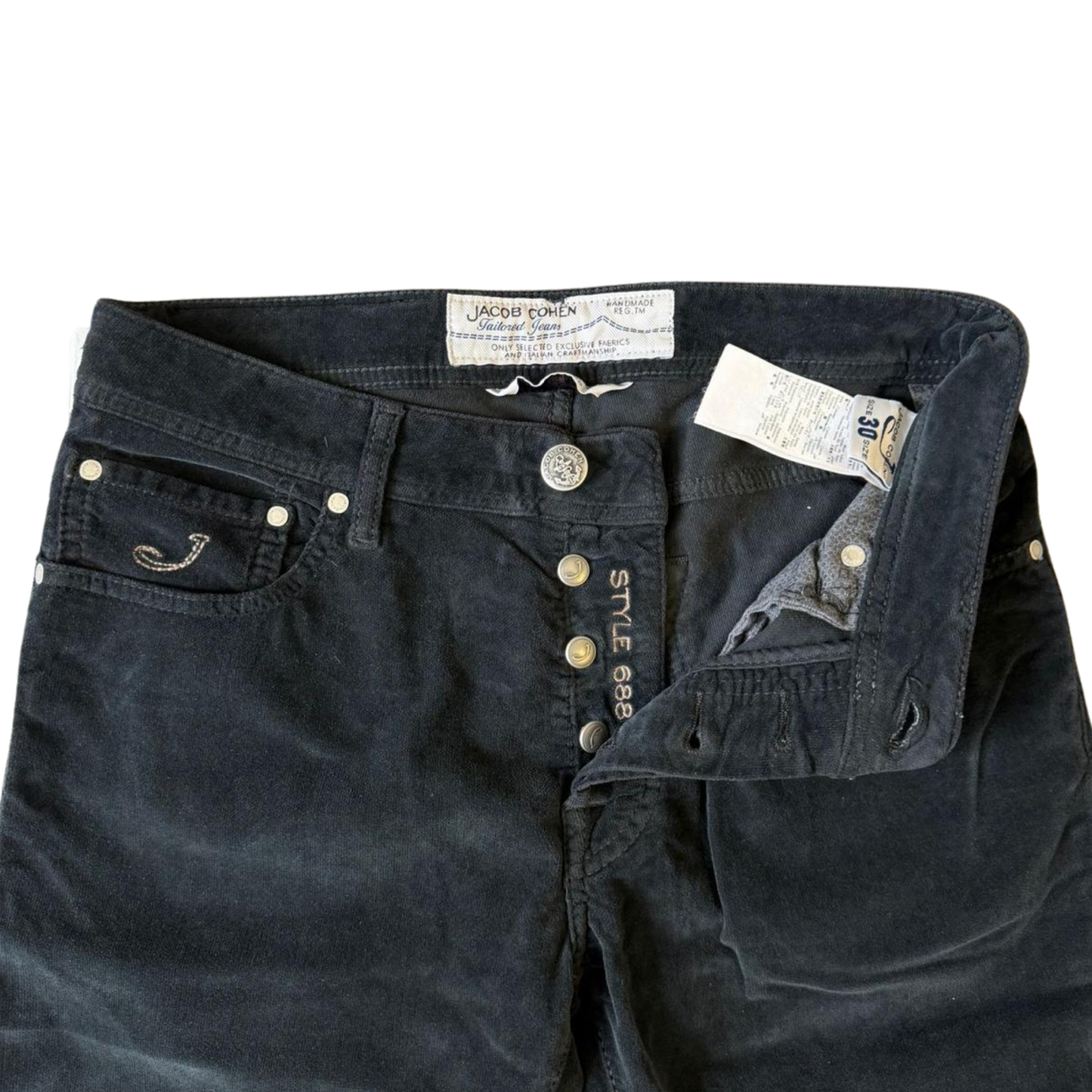 Jacob Cohën 688 Slim fit Jeans (Black) (New)
