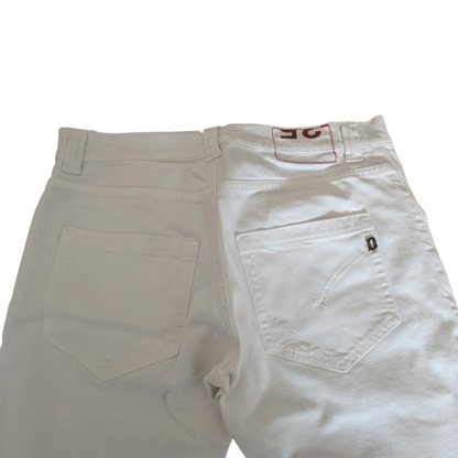 Dondup Mius Slim Fit Jeans (White)