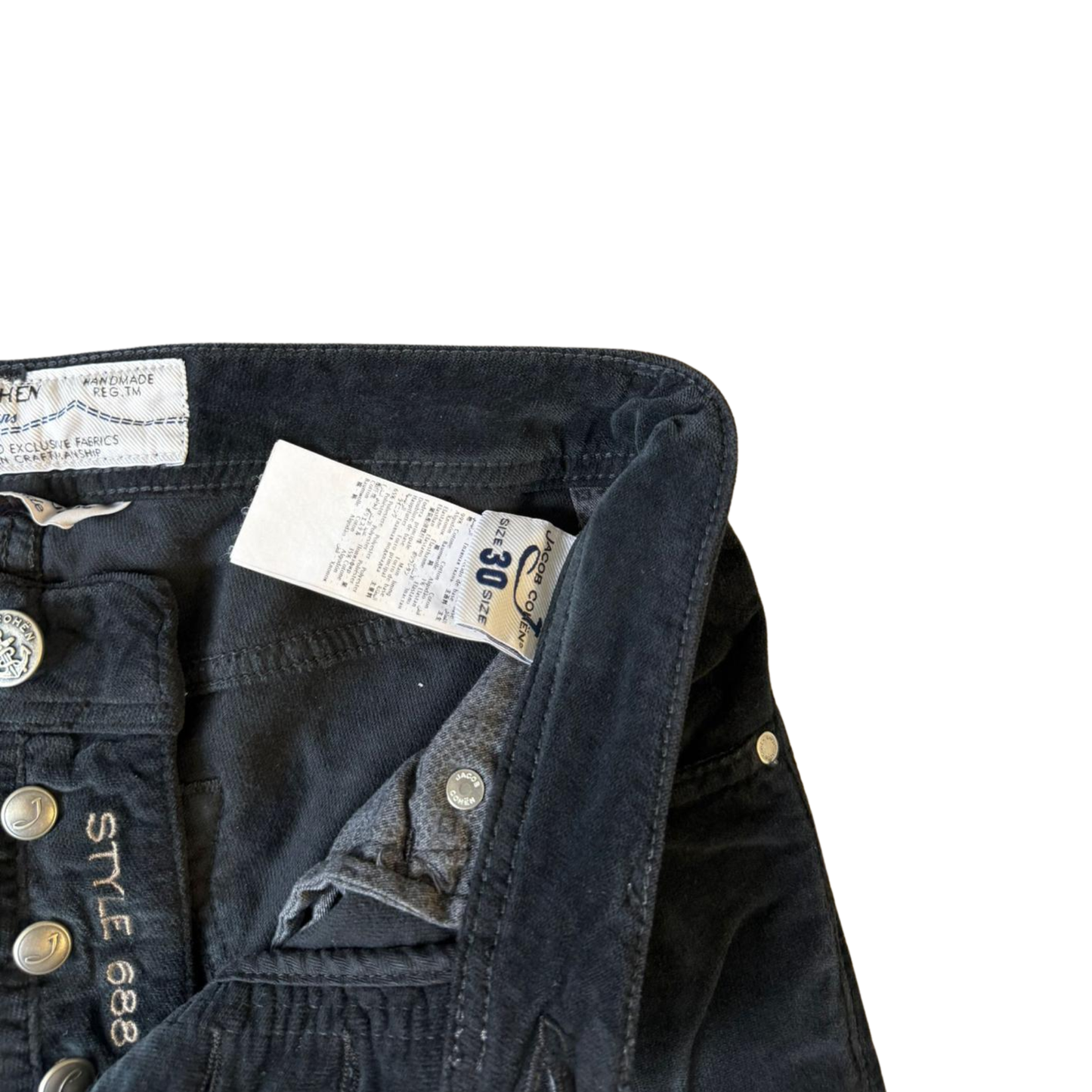 Jacob Cohën 688 Slim fit Jeans (Black) (New)