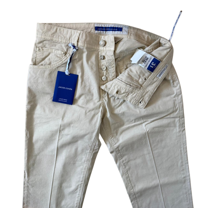 Jacob Cohën Scott Slim fit Jeans (Cream) (New)