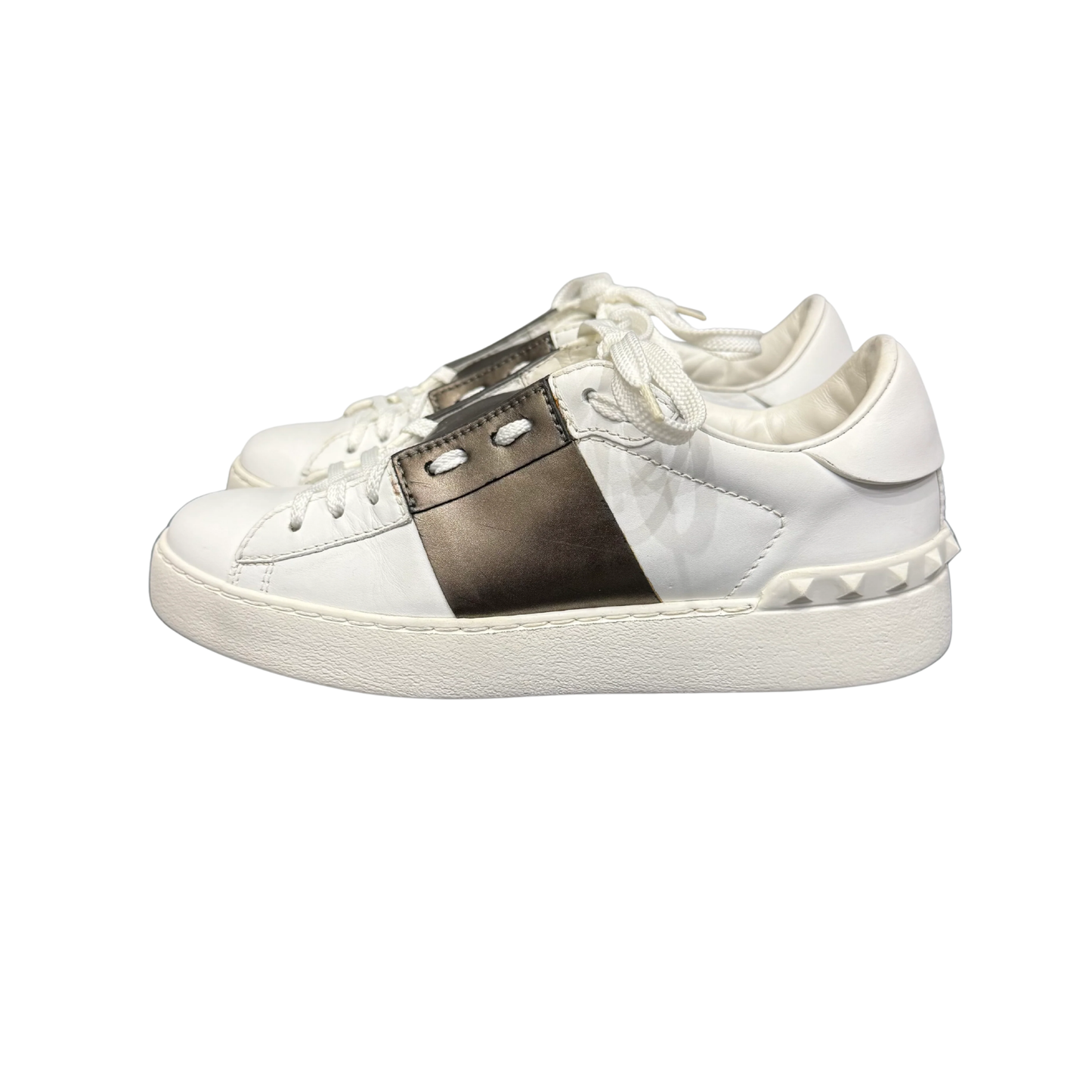 Valentino Open Sneakers (Bronze) (Womens)