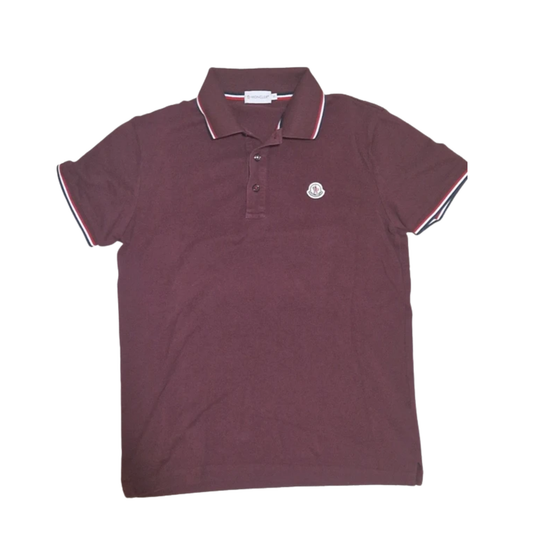 Moncler Maglia Polo Shirt (Burgundy)