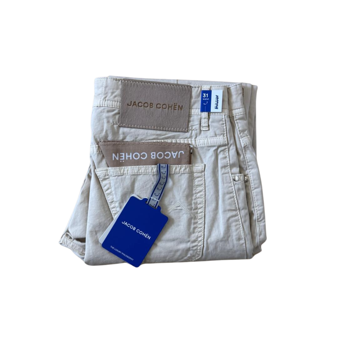 Jacob Cohën Scott Slim fit Jeans (Cream) (New)