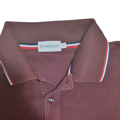 Moncler Maglia Polo Shirt (Burgundy)