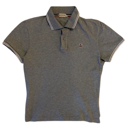 Moncler Maglia Polo Shirt (Gray)