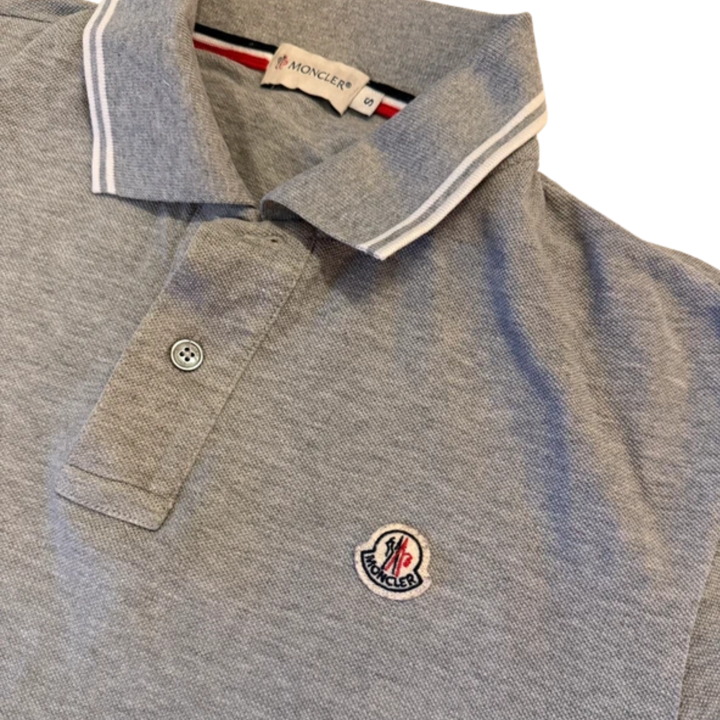 Moncler Maglia Polo Shirt (Gray)