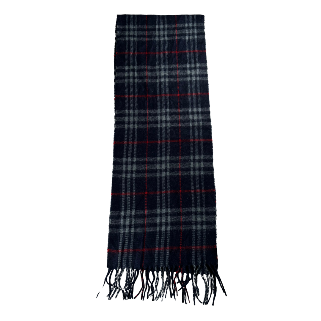 Burberry Scarf (Navy) (Vintage)