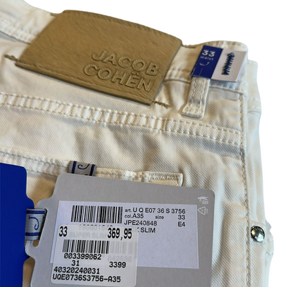 Jacob Cohën Nick Slim Fit Jeans (White) (New)