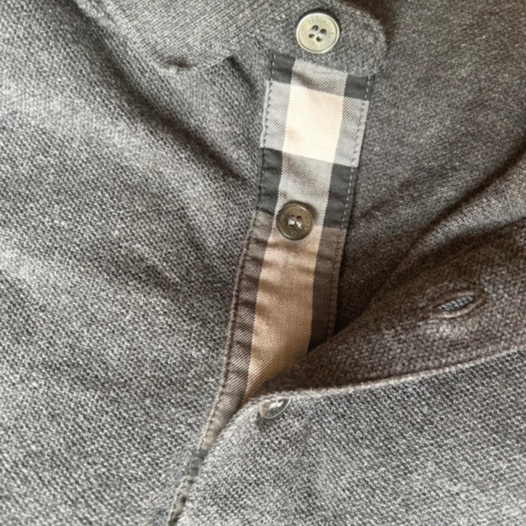 Burberry Polo Shirt (Dark Grey)