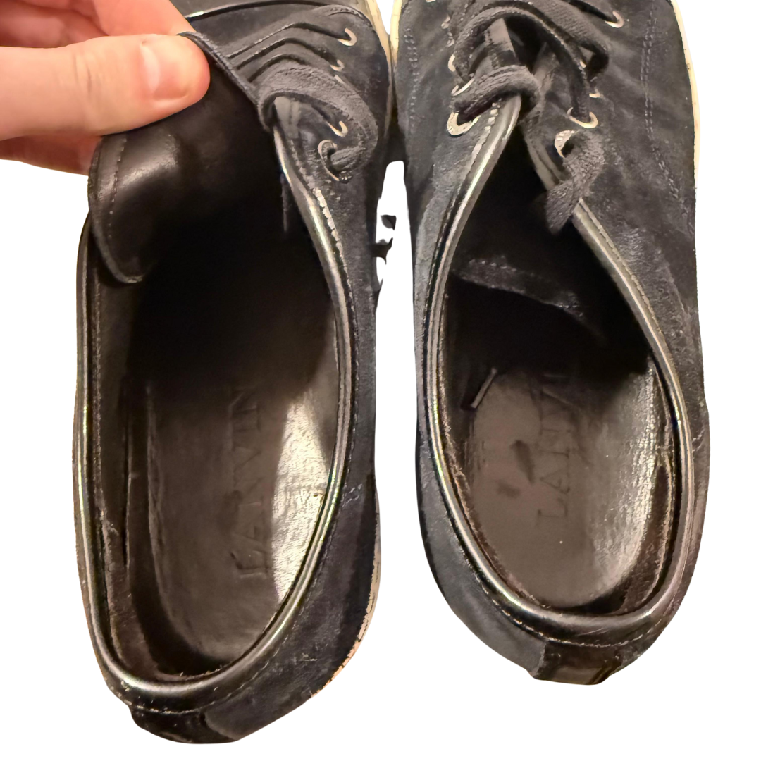 Lanvin Cap Toe Sneakers (Navy)