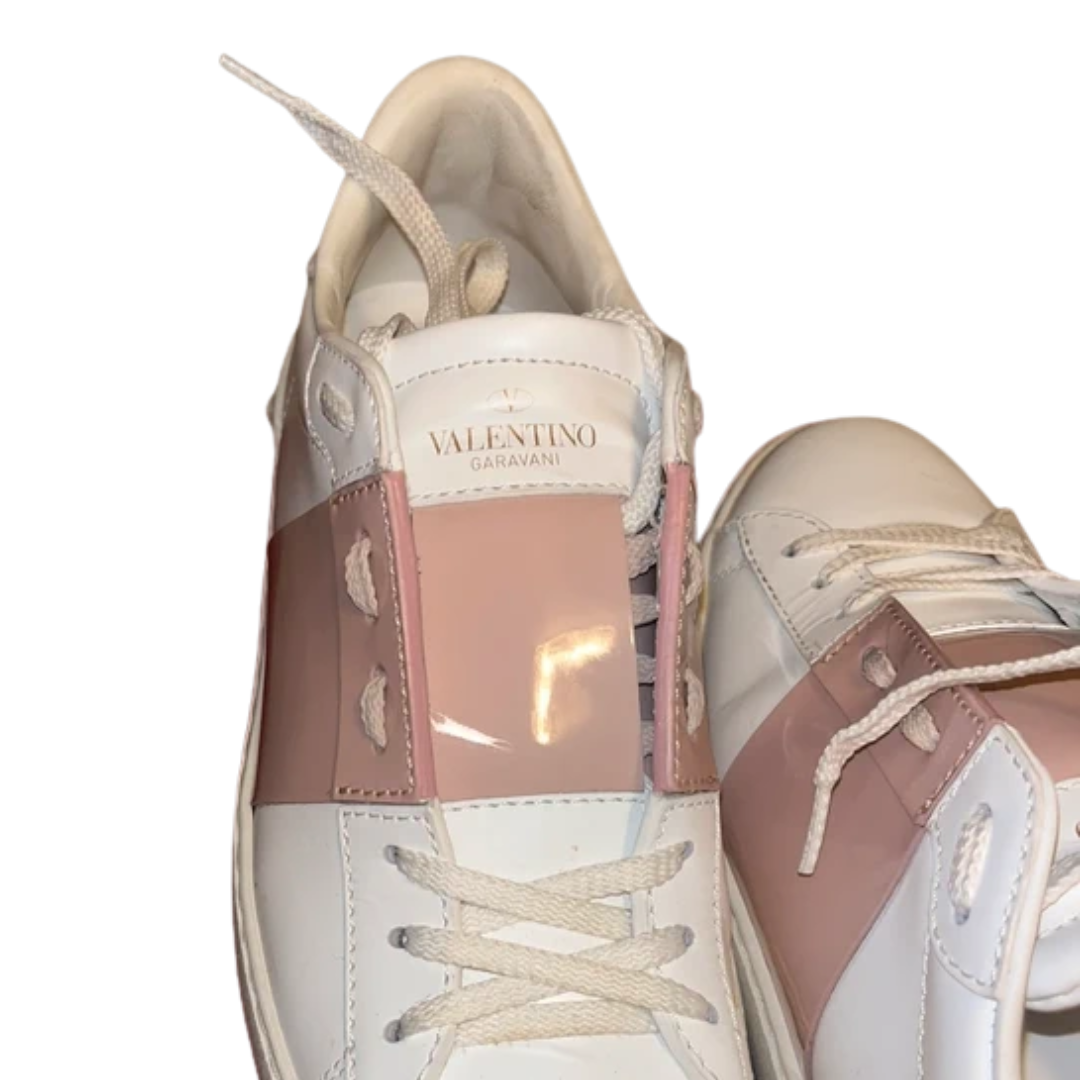 Valentino Garavani Open Sneakers (White Gold) (Women's)