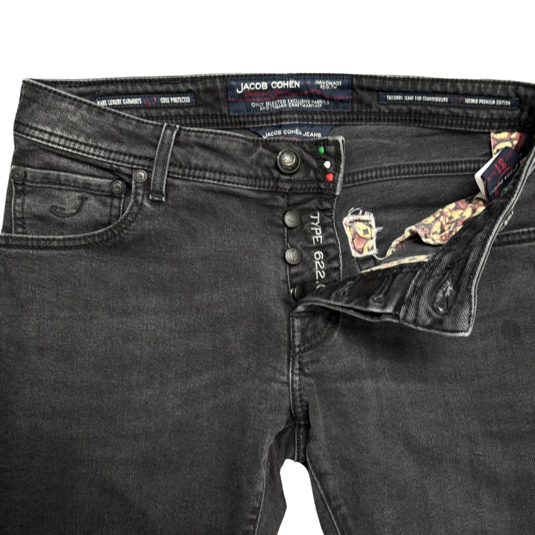 Jacob Cohën 622 Slim Fit Jeans (Black)