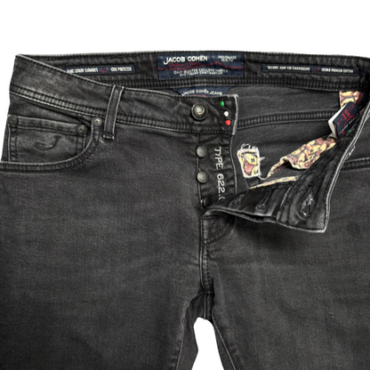 Jacob Cohën 622 Slim Fit Jeans (Black)