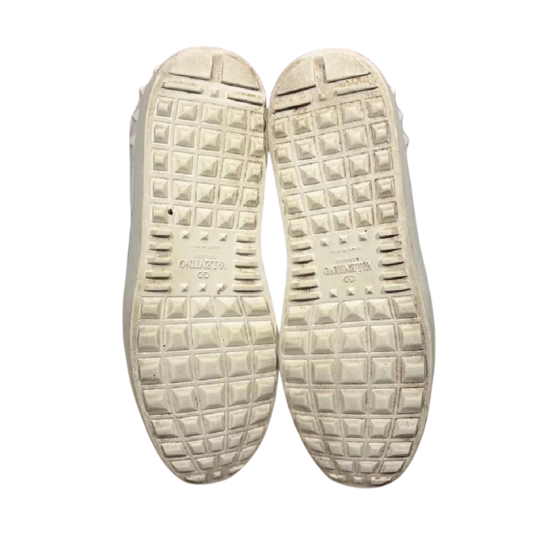 Valentino Garavani Open Sneakers (White Silver) (Womens)