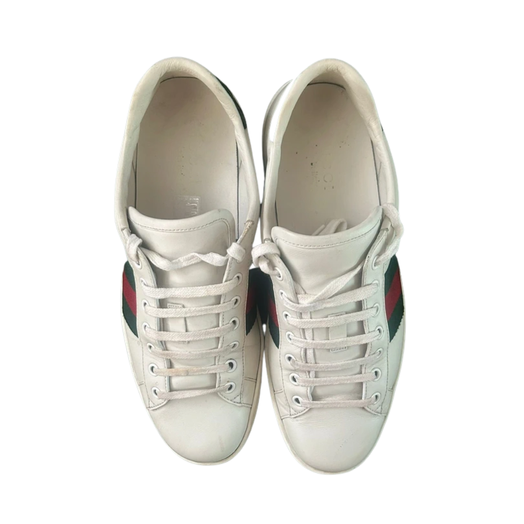 Gucci Ace Sneakers (White)