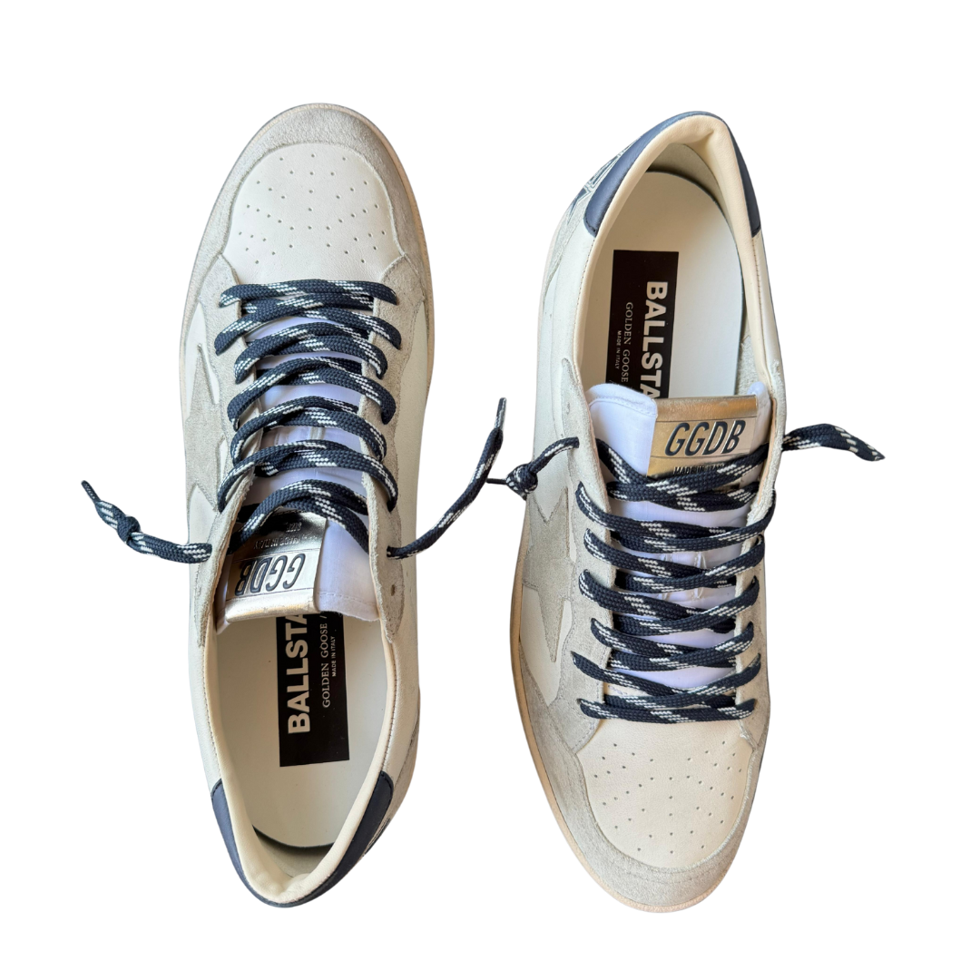 Golden Goose Ballstar Sneakers (White Grey) (New)
