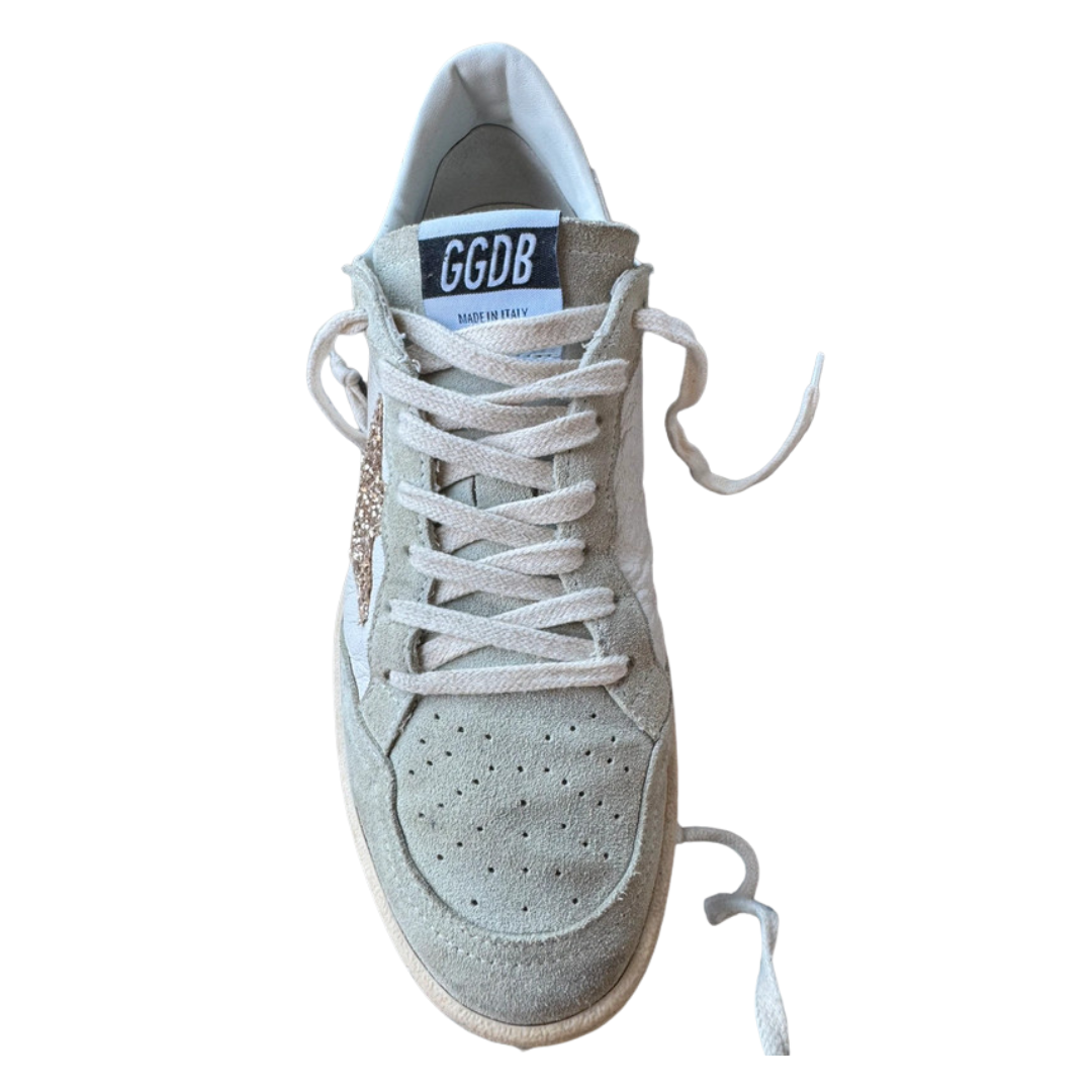 Golden Goose Ballstar Sneakers (White Black) (Womens)