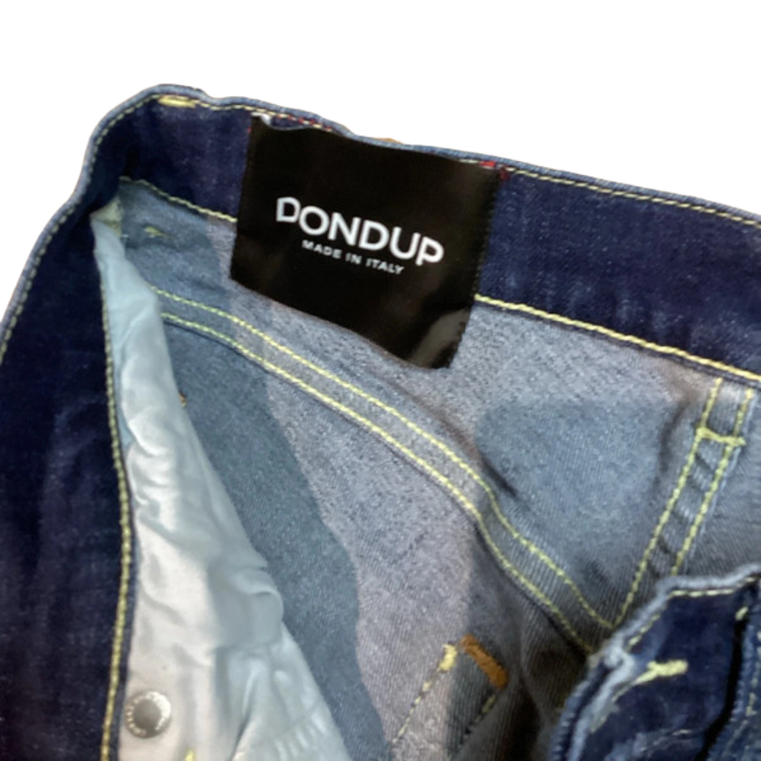 Dondup George Distressed Skinny Fit Jeans (Navy)