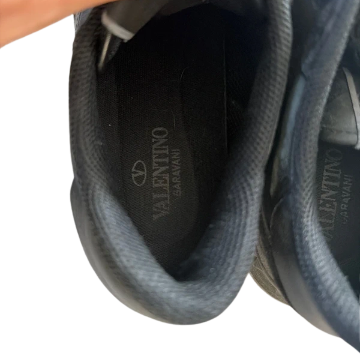 Valentino Camoflage Rockrunner Sneakers (Black )