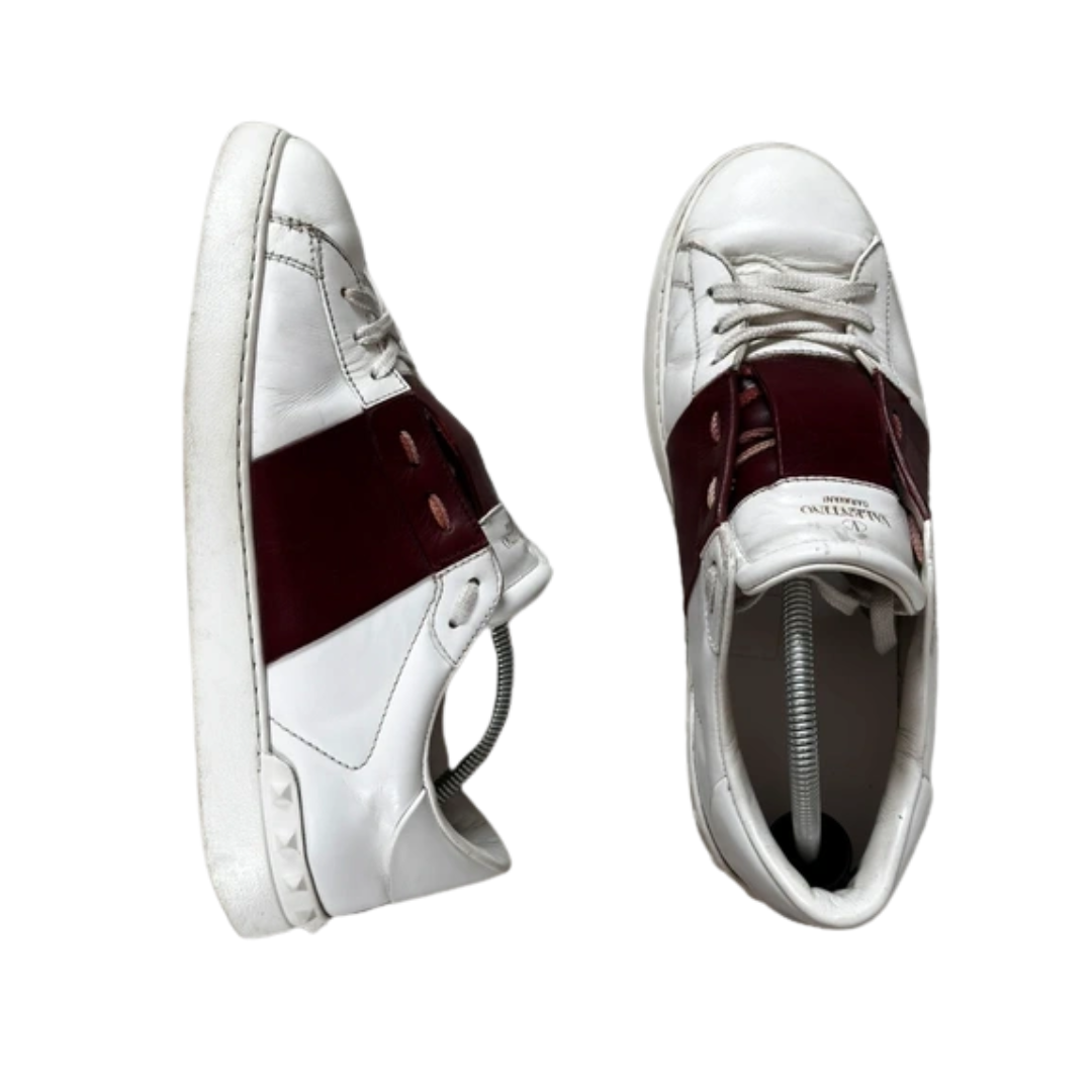 Valentino Garavani Open Sneakers (White Red)