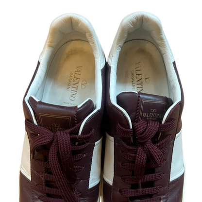 Valentino Garavani Flycrew Sneakers (Burgundy)