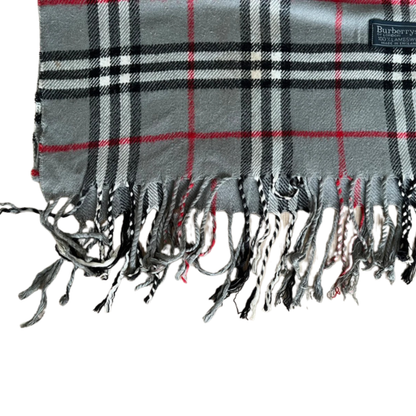 Burberry Scarf (Grey) (Vintage)