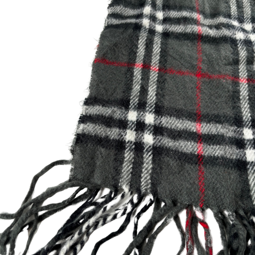 Burberry Scarf (Dark Grey) (Vintage)