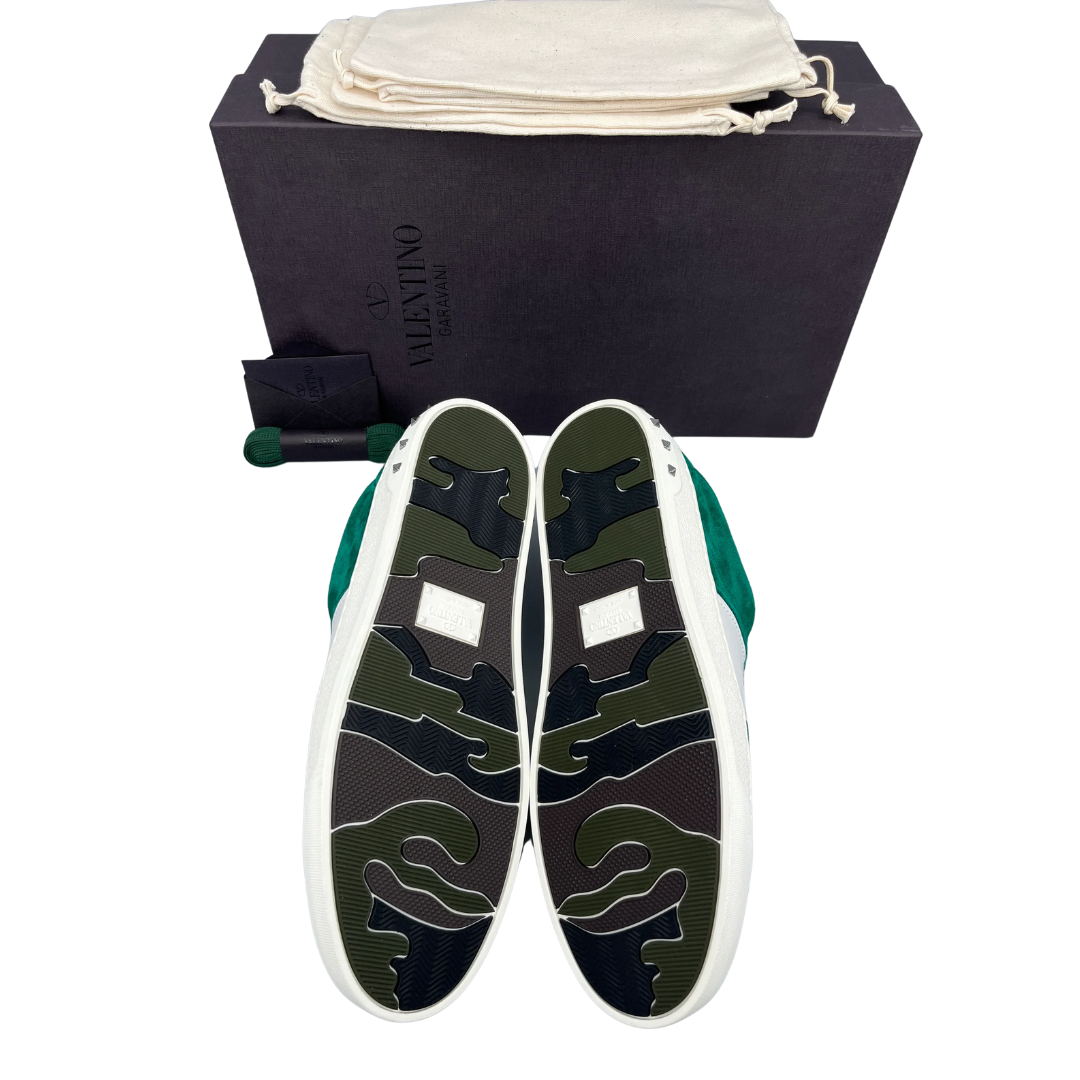 Valentino Garavani Flycrew Sneakers (Dark Green) (New)