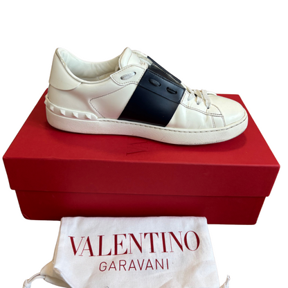 Valentino Garavani Open Sneakers (White Navy)
