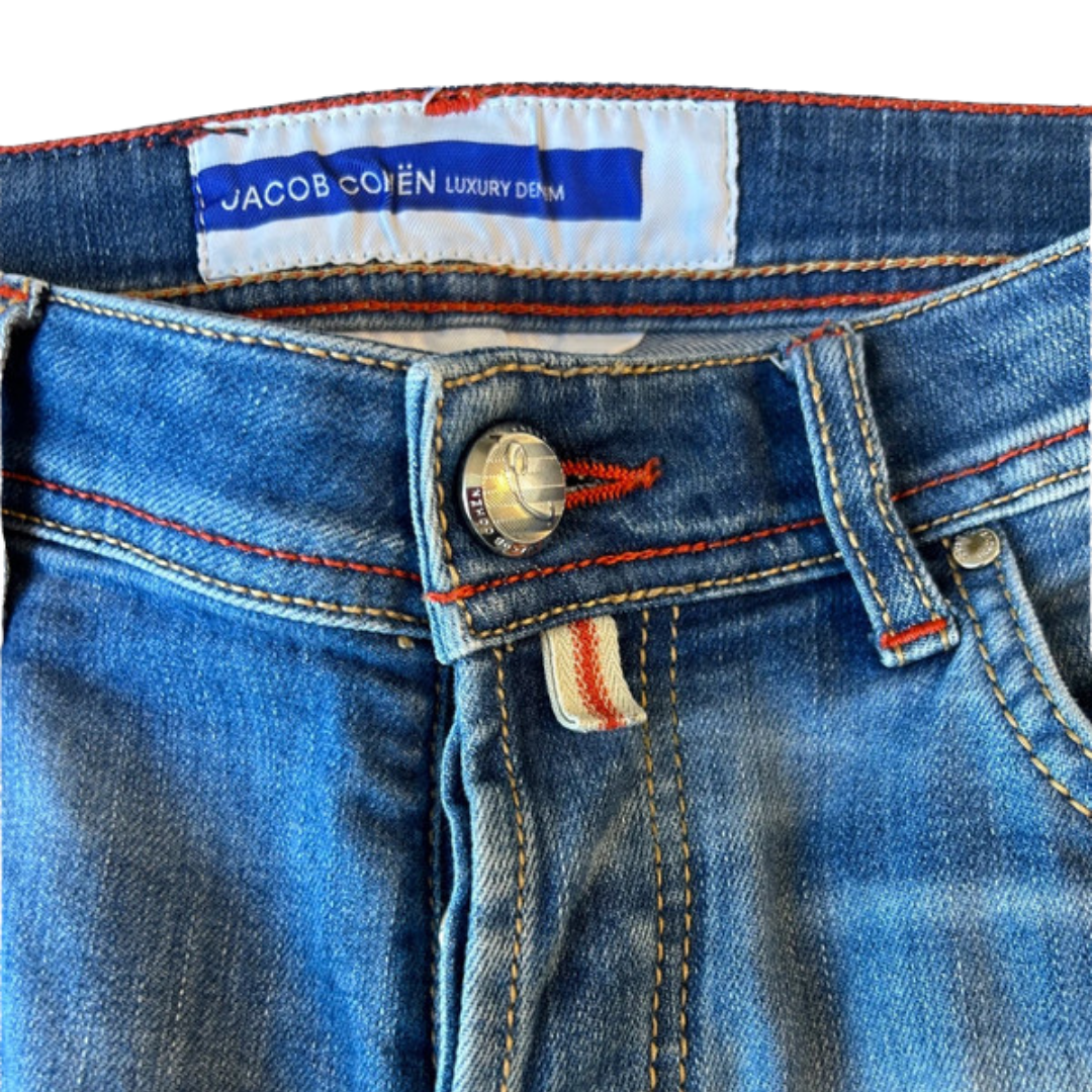 Jacob Cohën Nick Distressed Slim fit Jeans (Navy)