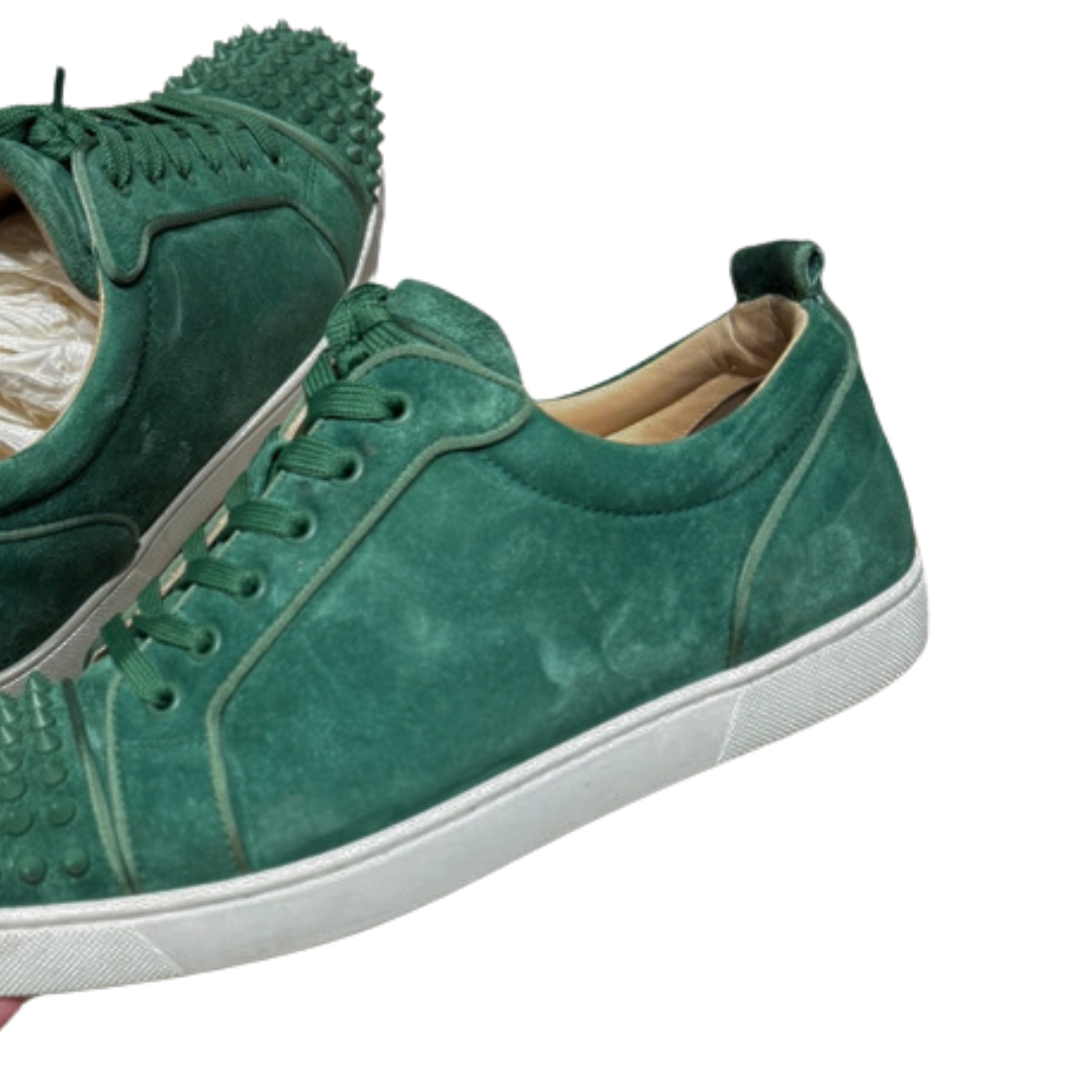 Christian Louboutin Louis Junior Spike Sneakers (Green)