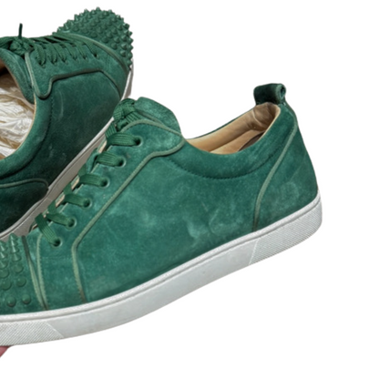 Christian Louboutin Louis Junior Spike Sneakers (Green)