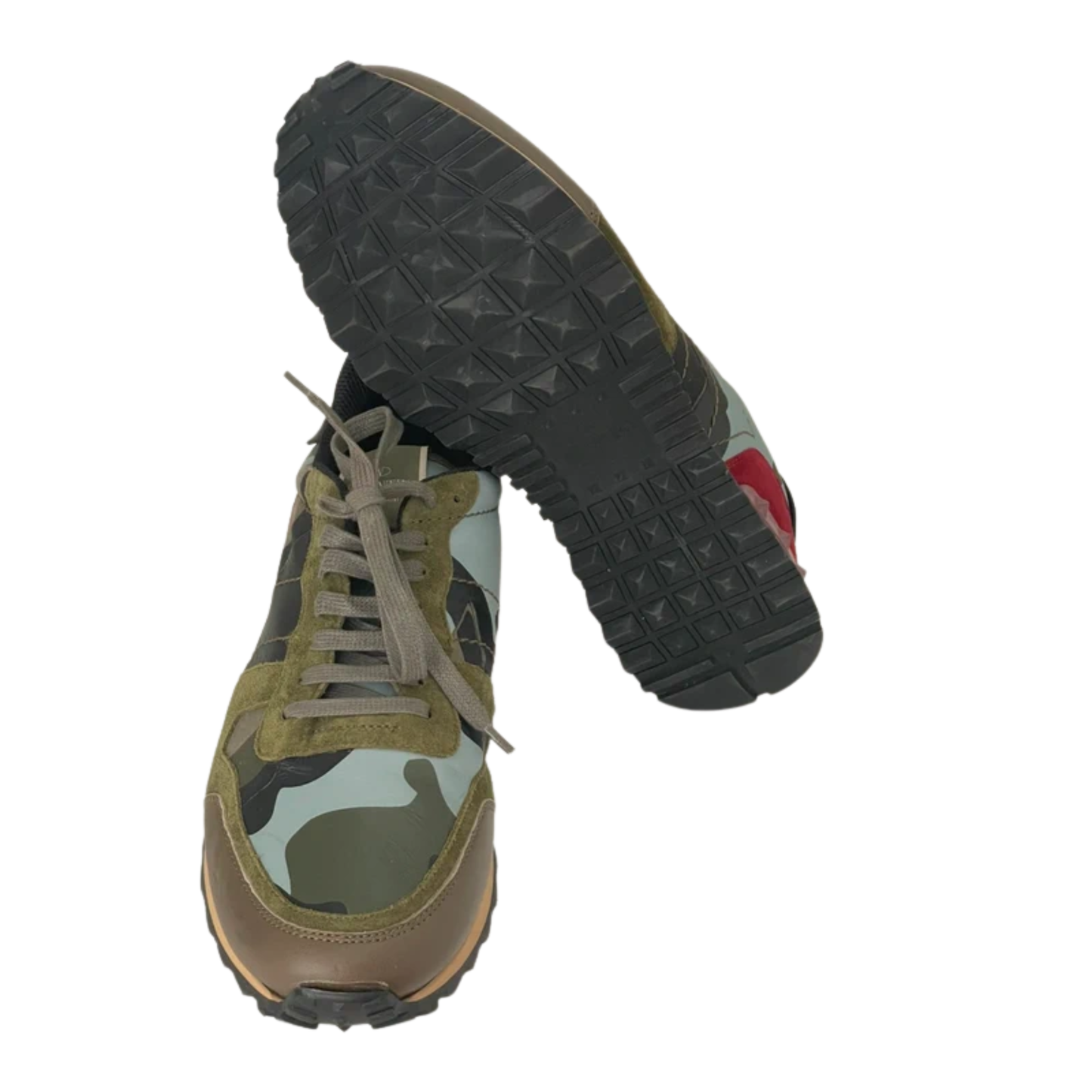 Valentino Camoflage Rockrunner Sneakers (Green &amp; Blue)
