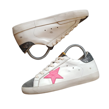 Golden Goose Superstar Sneakers (White Pink) (Women's)