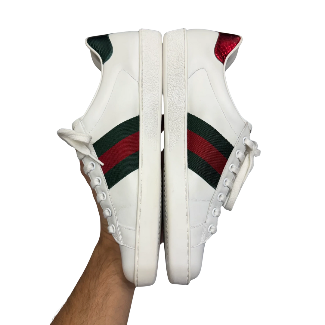 Gucci Ace Sneakers (White)