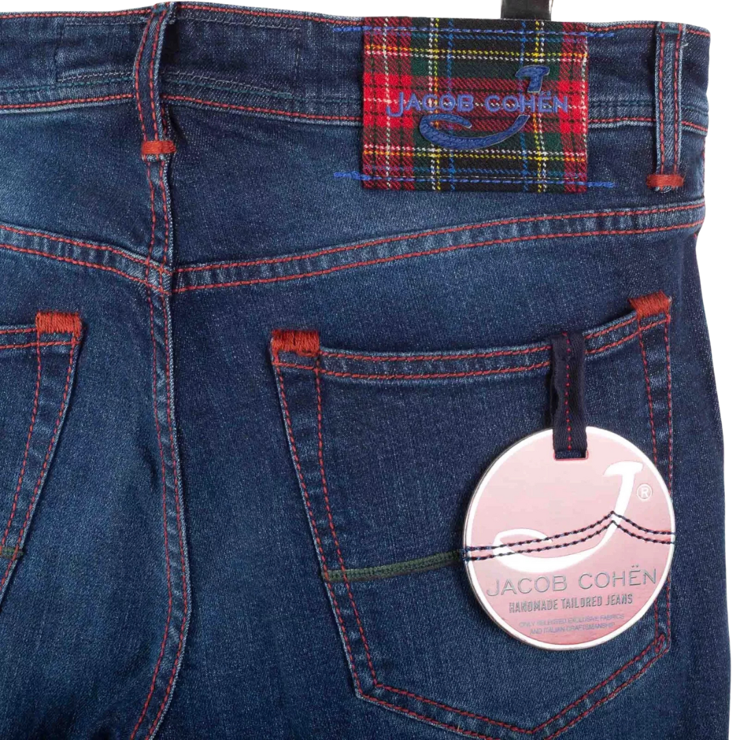 Jacob Cohën 622 Slim Fit Jeans (Navy) (New)