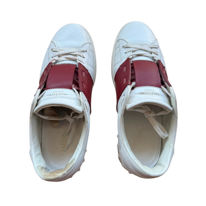 Valentino Garavani Open Sneakers (White Red)