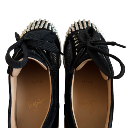 Christian Louboutin Louis Junior Spike Sneakers (Black)