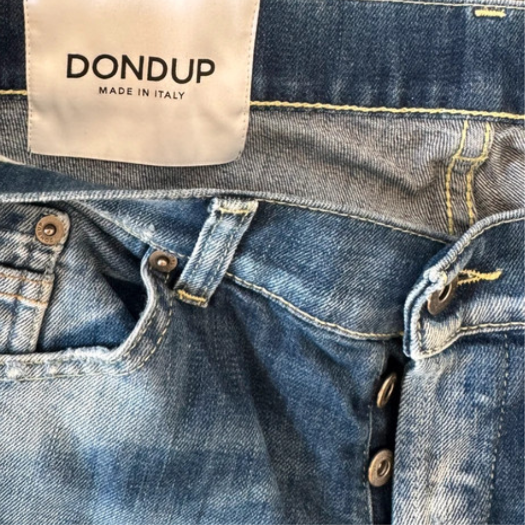 Dondup George Distressed Skinny Fit Jeans (Blue)
