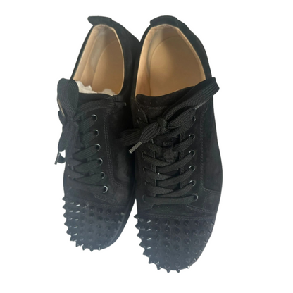 Christian Louboutin Louis Junior Spike Sneakers (Black)