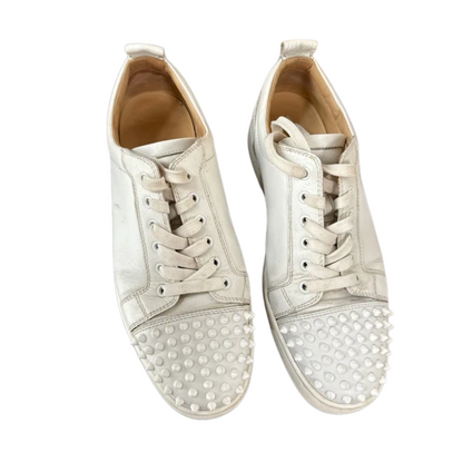 Christian Louboutin Louis Junior Spike Sneakers (White)