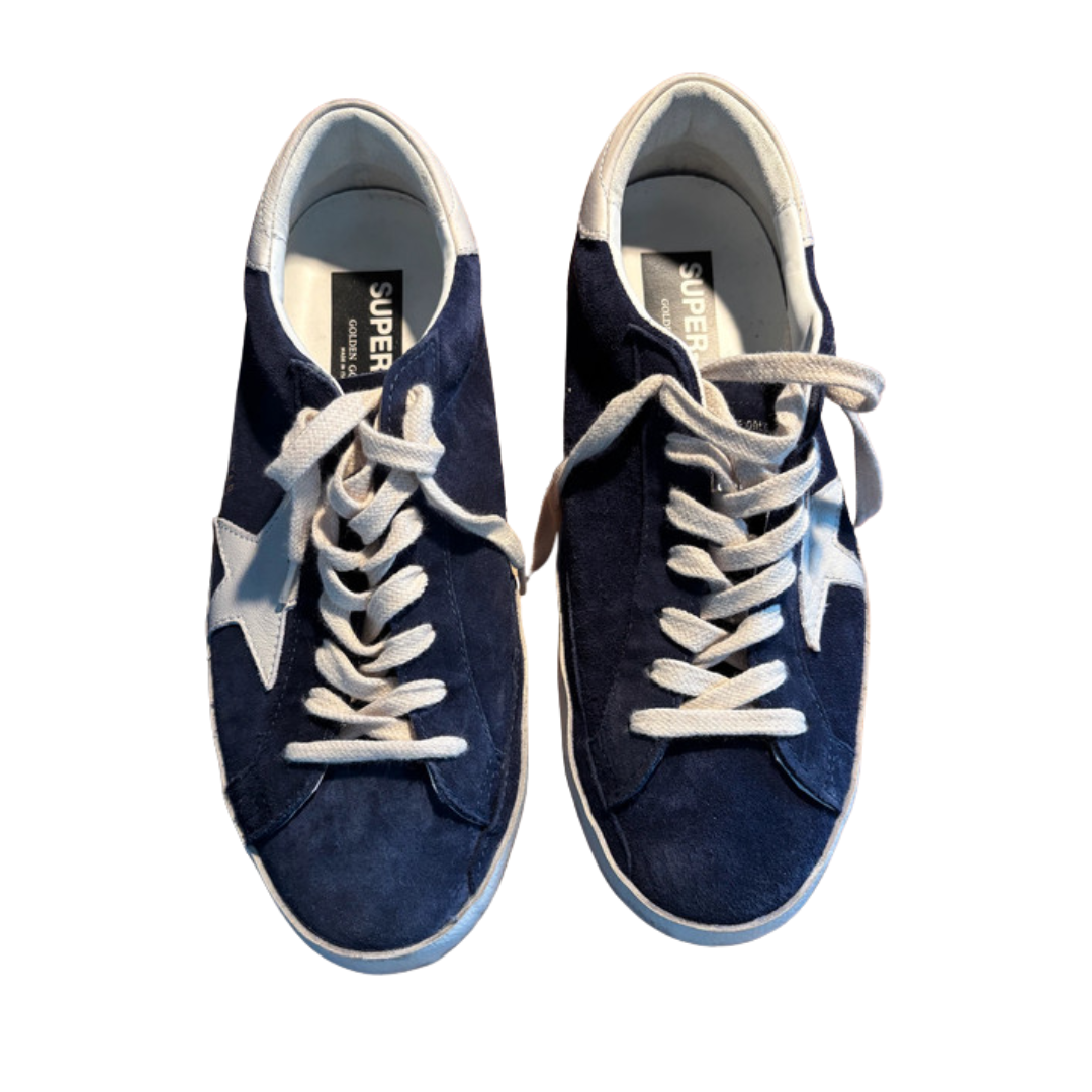 Golden Goose Superstar Sneakers (Navy)