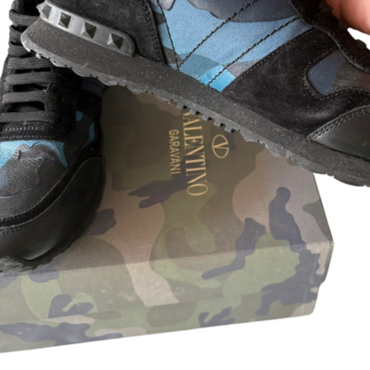 Valentino Garavani Rockrunner Sneakers (Navy Black)