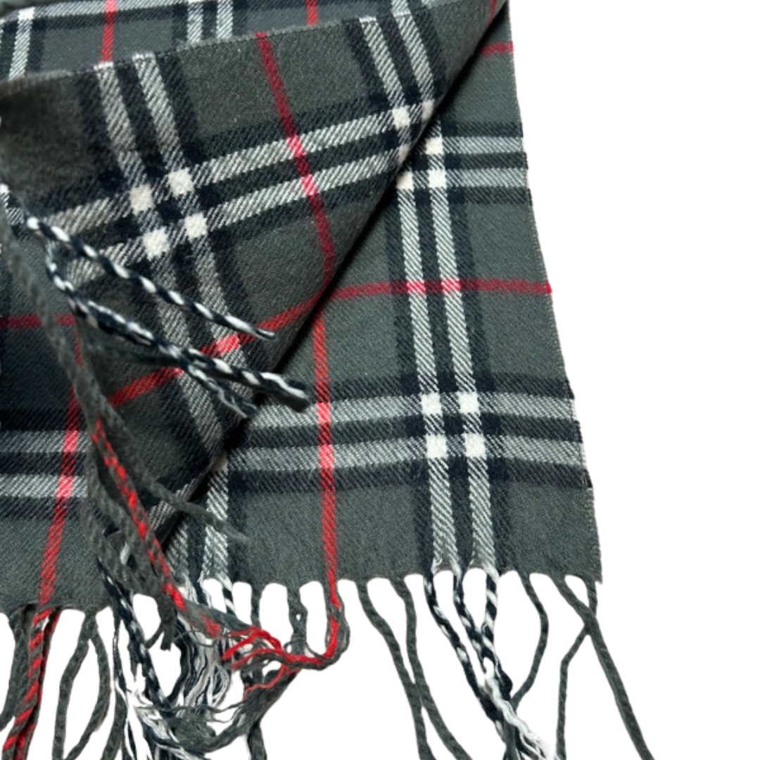 Burberry Scarf (Dark Grey) (Vintage)