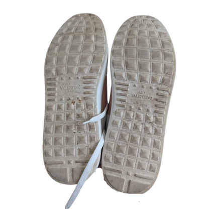 Valentino Garavani Open Sneakers (Patent Pink) (Womens)