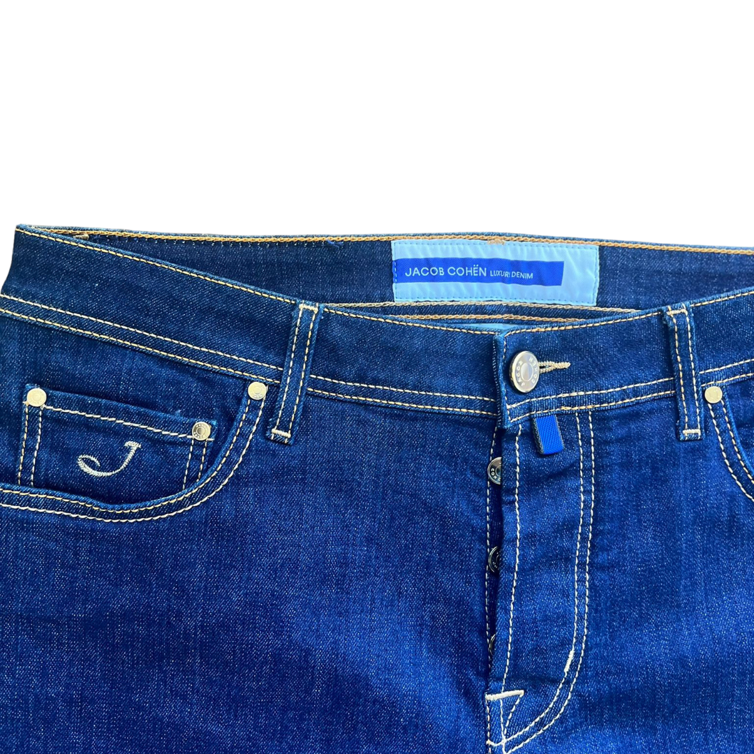 Jacob Cohën Bard Slim Fit Jeans (Navy) (New)