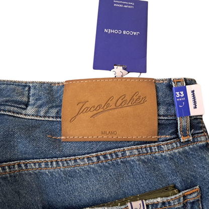 Jacob Cohën Sean Straight Fit Jeans (Blue) (New)